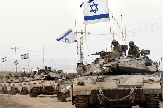 tank israel ditariak mundur