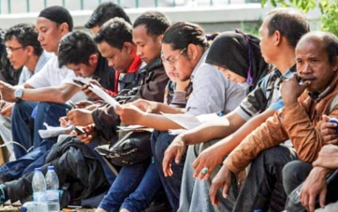 Sampai Fabruari 2025 saja tercatat jumlah pengangguran mencapai 7,28 juta jiwa dan diperkirakan naik terus sampai 2026 a.l. akibat dampak ketidakpastian global (ilustrasi: wow keren)