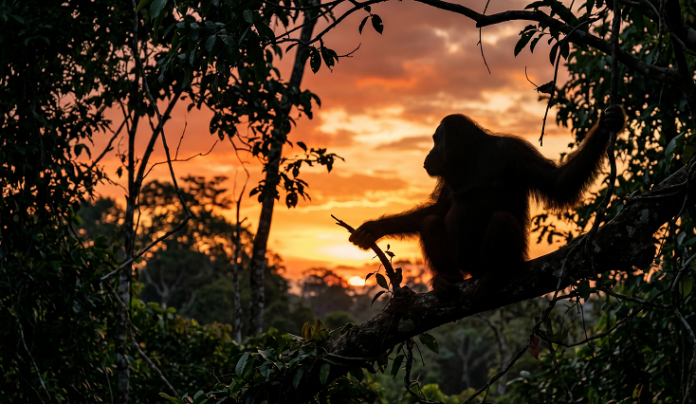 Ilustrasi orangutan