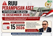 RUU Perampasan Aset Ditargetkan Rampung Akhir Tahun