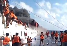 Lima Orang Tewas dalam Kebakaran KMP Mutiara Sentosa 2, Tim SAR Masih Cari 41 Korban