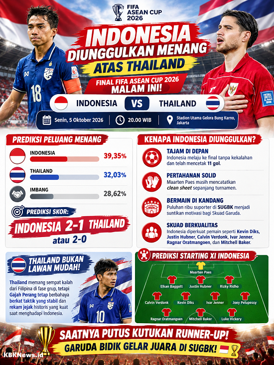 Indonesia Diunggulkan di Final ASEAN Cupsdsd