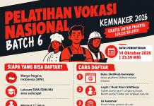 Pelatihan Vokasi Nasional Batch 6 2026